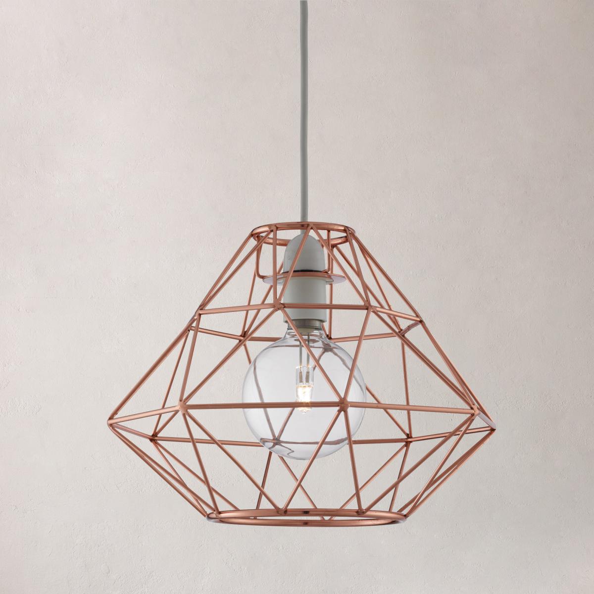 Bremen Geometric Copper Easy Fit Pendant Copper – image 4
