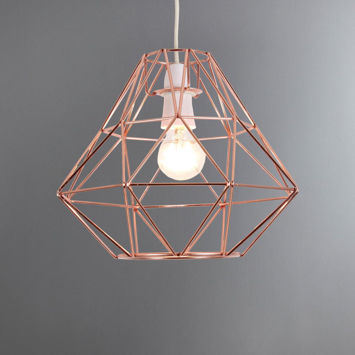Bremen Geometric Copper Easy Fit Pendant Copper – image 1