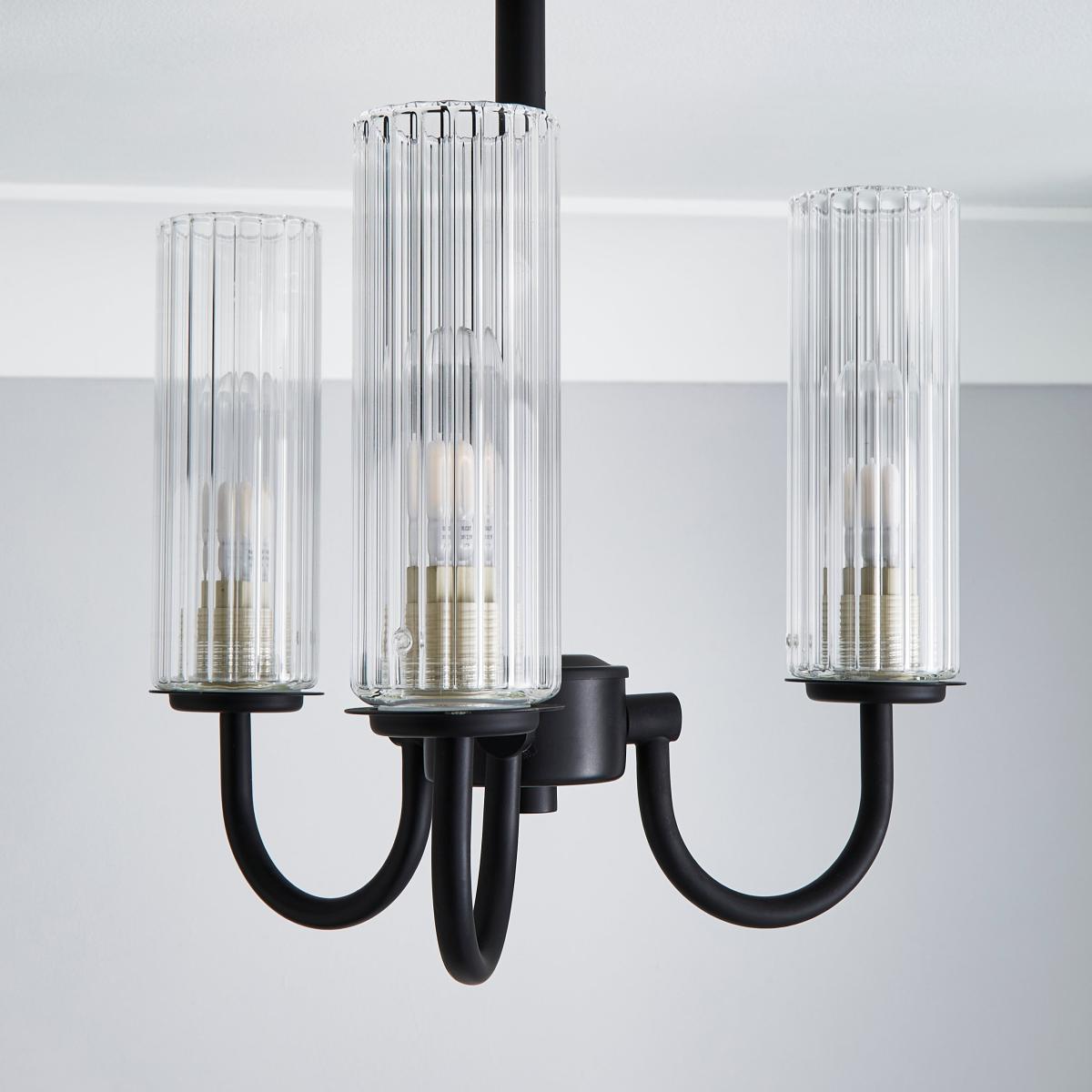 Dorma Henstone 3 Light Ceiling Fitting Black – image 3