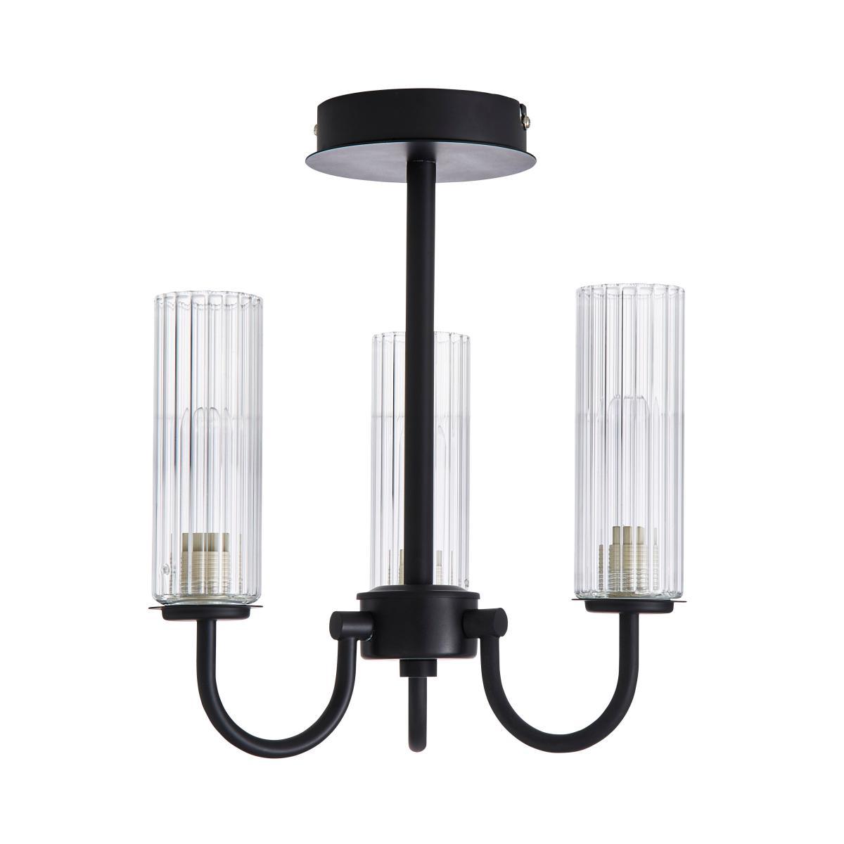 Dorma Henstone 3 Light Ceiling Fitting Black – image 5