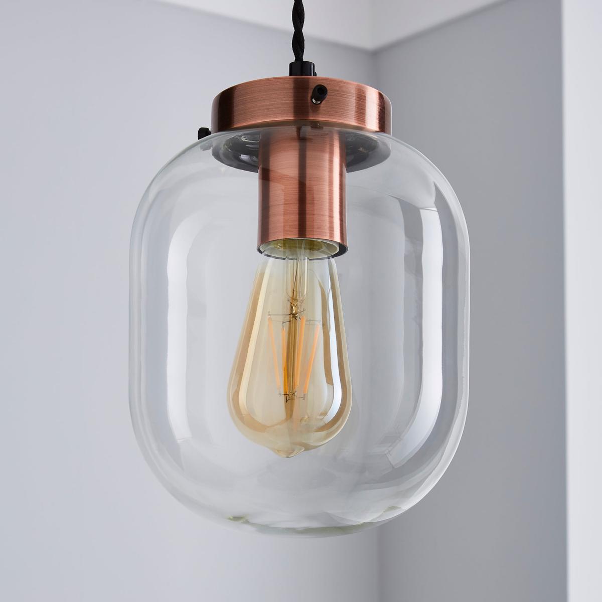 Dayo 1 Light Ceiling Fitting Clear – image 2