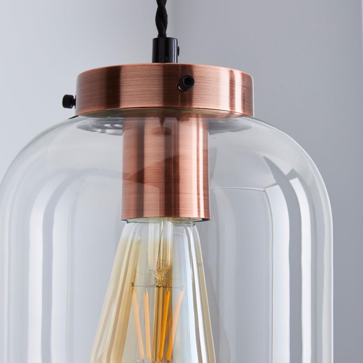 Dayo 1 Light Ceiling Fitting Clear – image 3