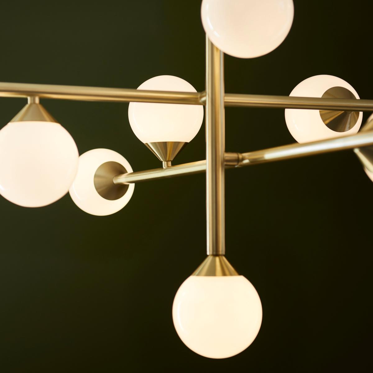 Vogue Willis Art Deco 10 Light Adjustable Pendant Light – image 2