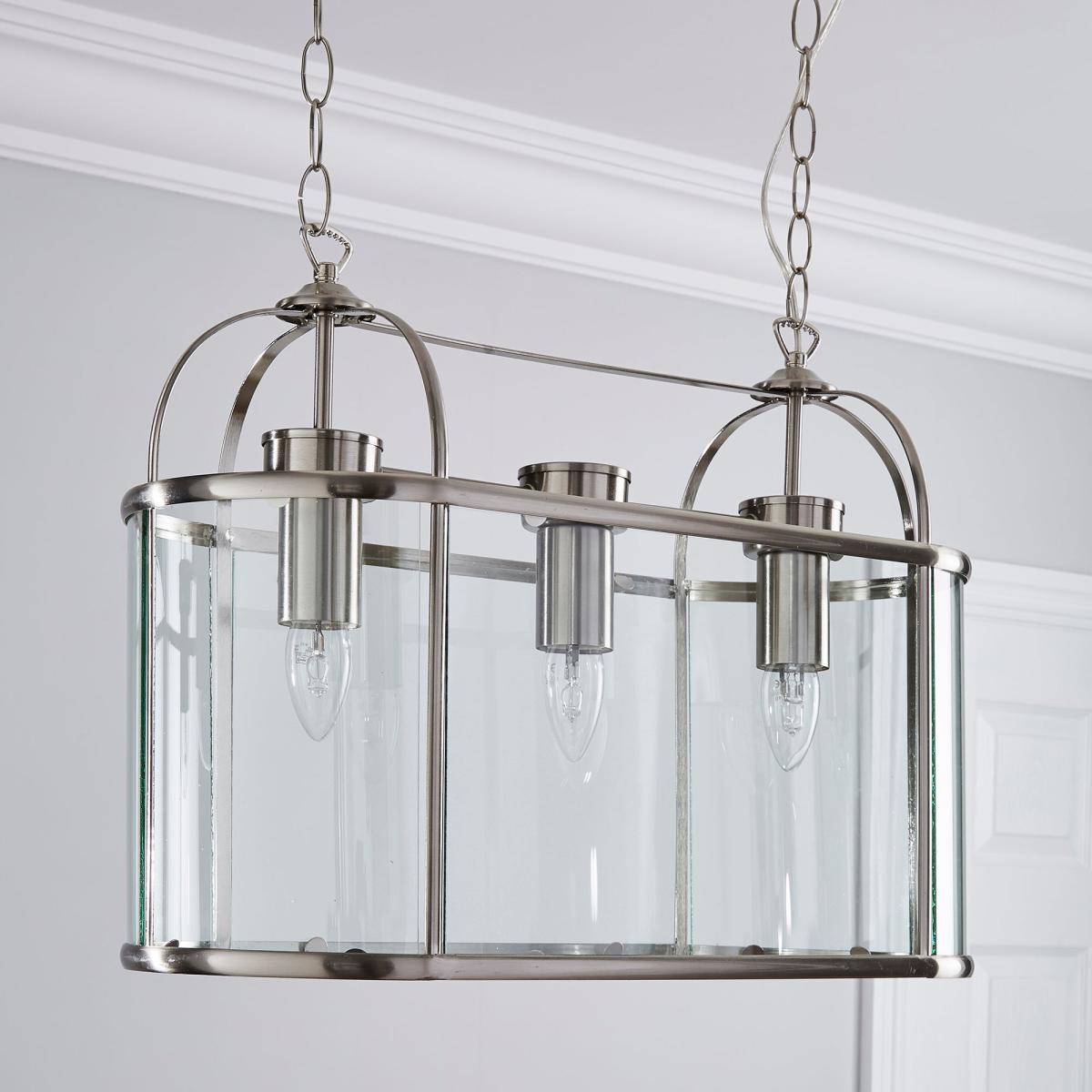 Hurricane 3 Light Diner Fitting Silver – image 2