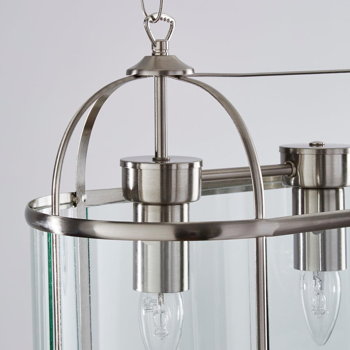 Hurricane 3 Light Diner Fitting Silver – image 3