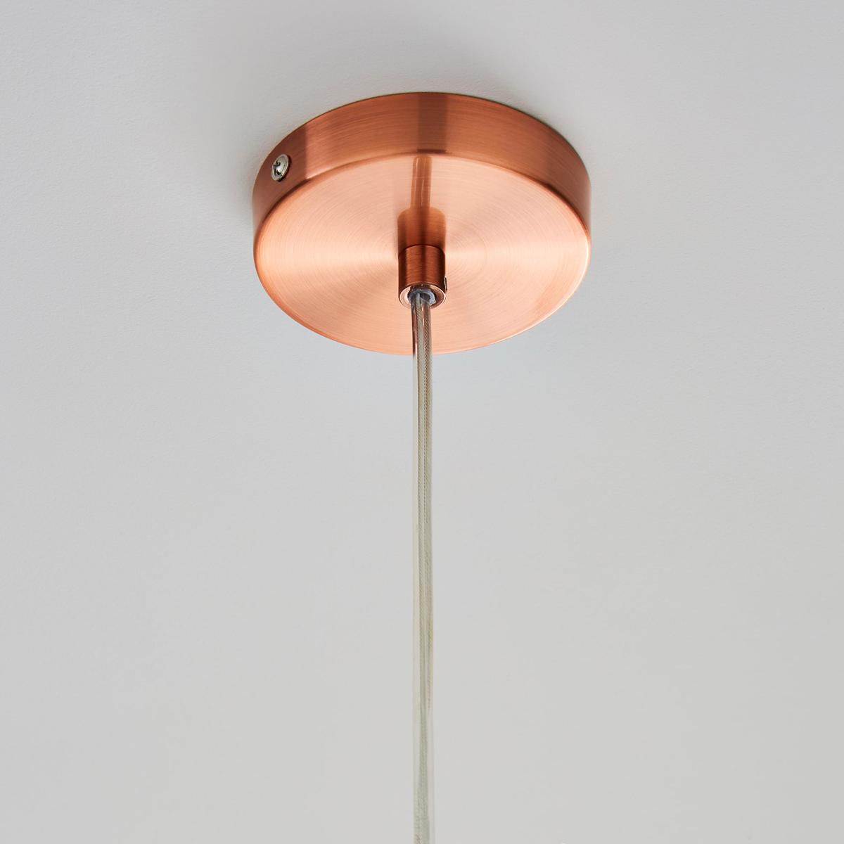Eden Pendant Ceiling Fitting Copper Clear – image 4