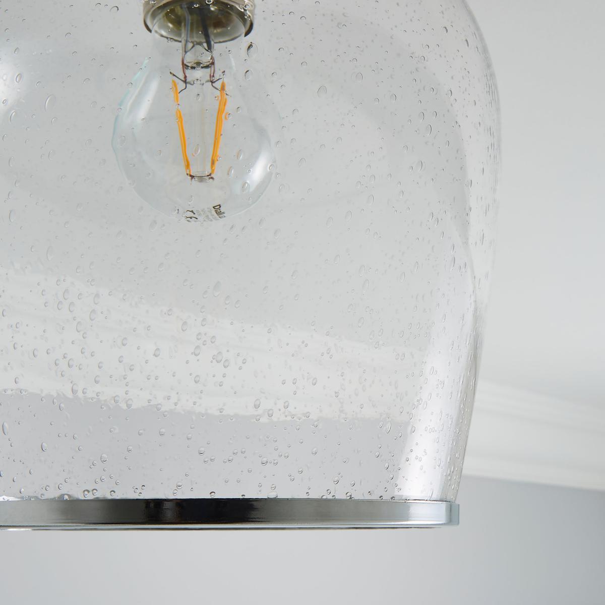 Lenny 1 Light Flush Ceiling Fitting Chrome – image 3