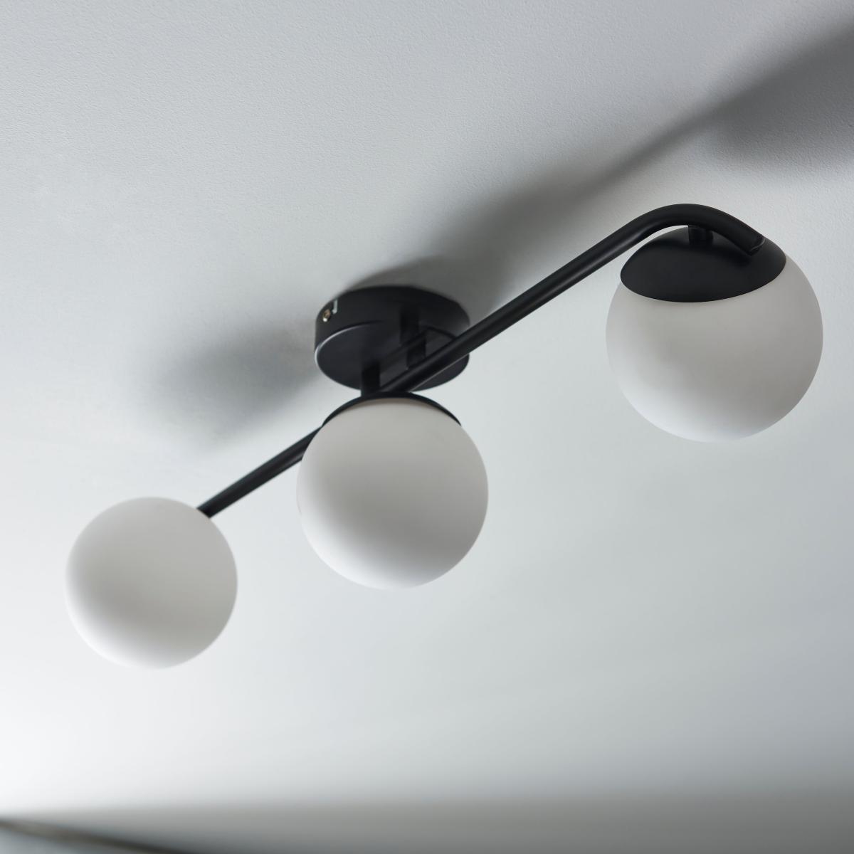 Elements Tela 3 Light Bathroom Spotlight Black – image 2