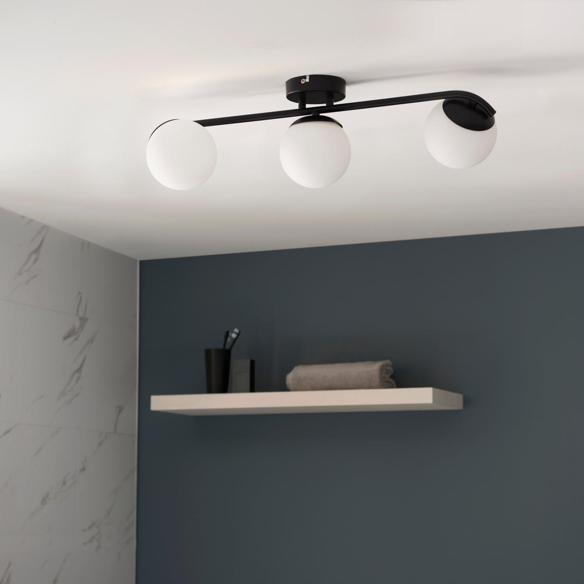 Elements Tela 3 Light Bathroom Spotlight Black – image 4