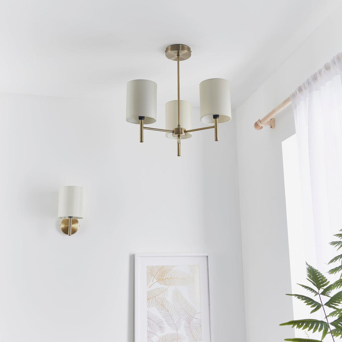 Return - Vogue Dewey 3 Light Semi Flush Ceiling Light – image 3