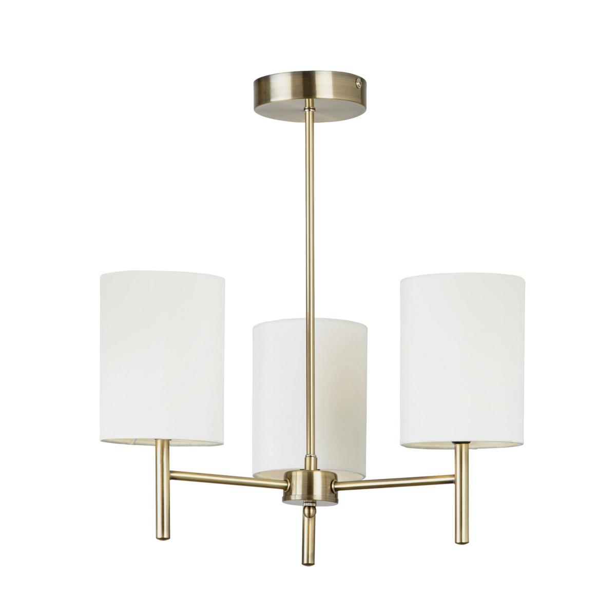 Return - Vogue Dewey 3 Light Semi Flush Ceiling Light – image 8