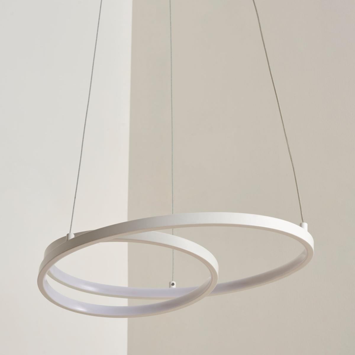 Riviera Dimmable LED Chrome Ceiling Fitting White – image 2