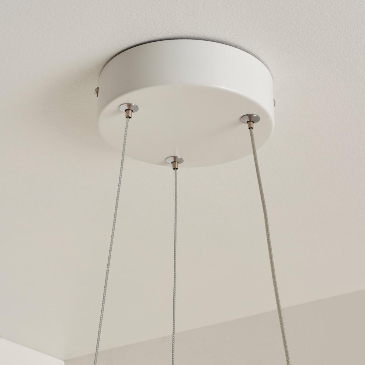 Riviera Dimmable LED Chrome Ceiling Fitting White – image 4