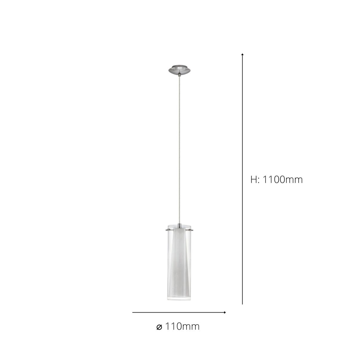 EGLO Pinto Pendant Light Chrome – image 3