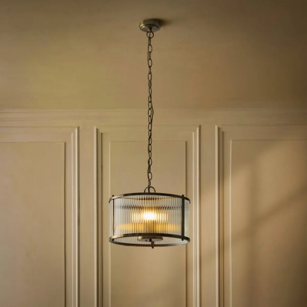 Alyn Ribbed 3 Light Adjustable Pendant Light – image 2