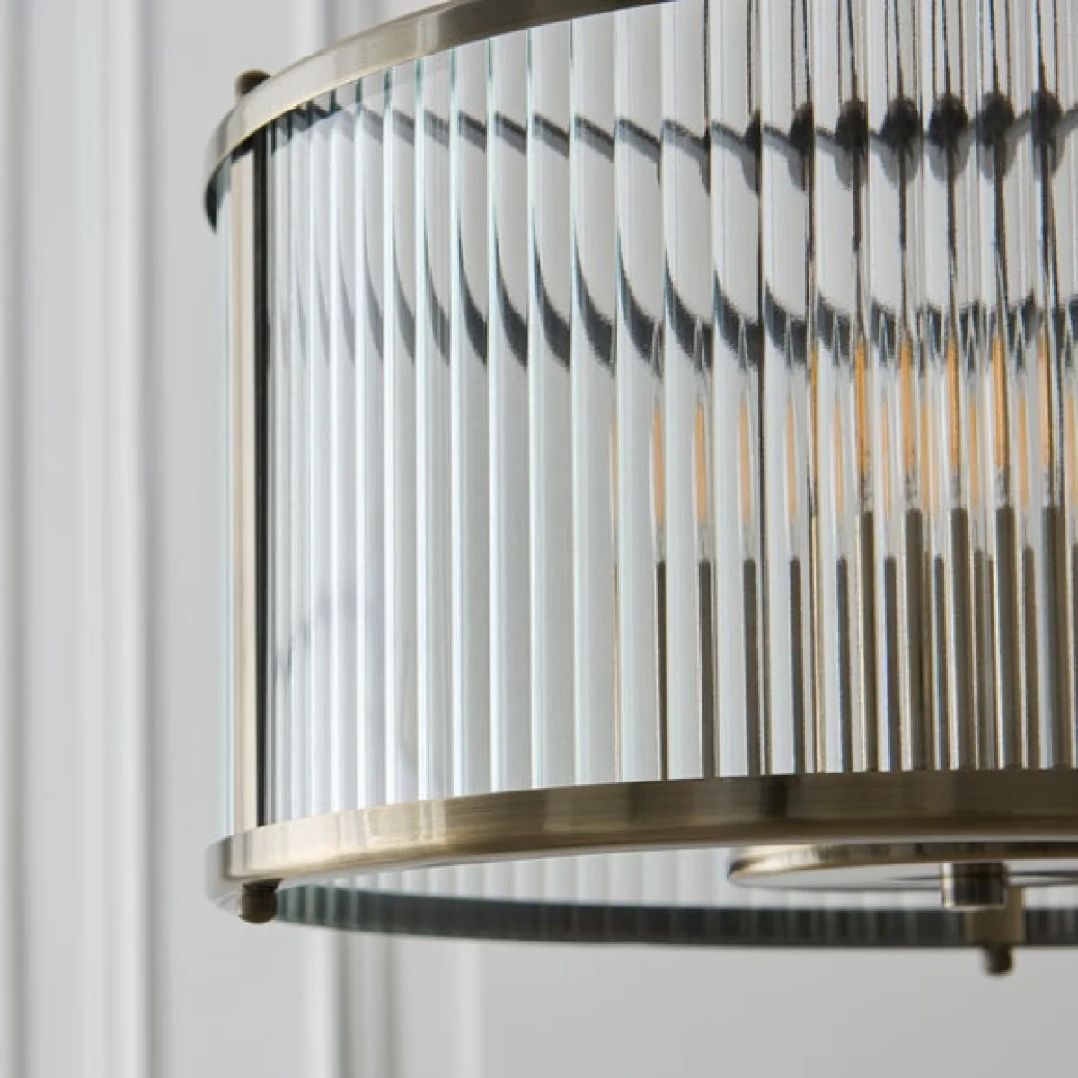 Alyn Ribbed 3 Light Adjustable Pendant Light – image 3