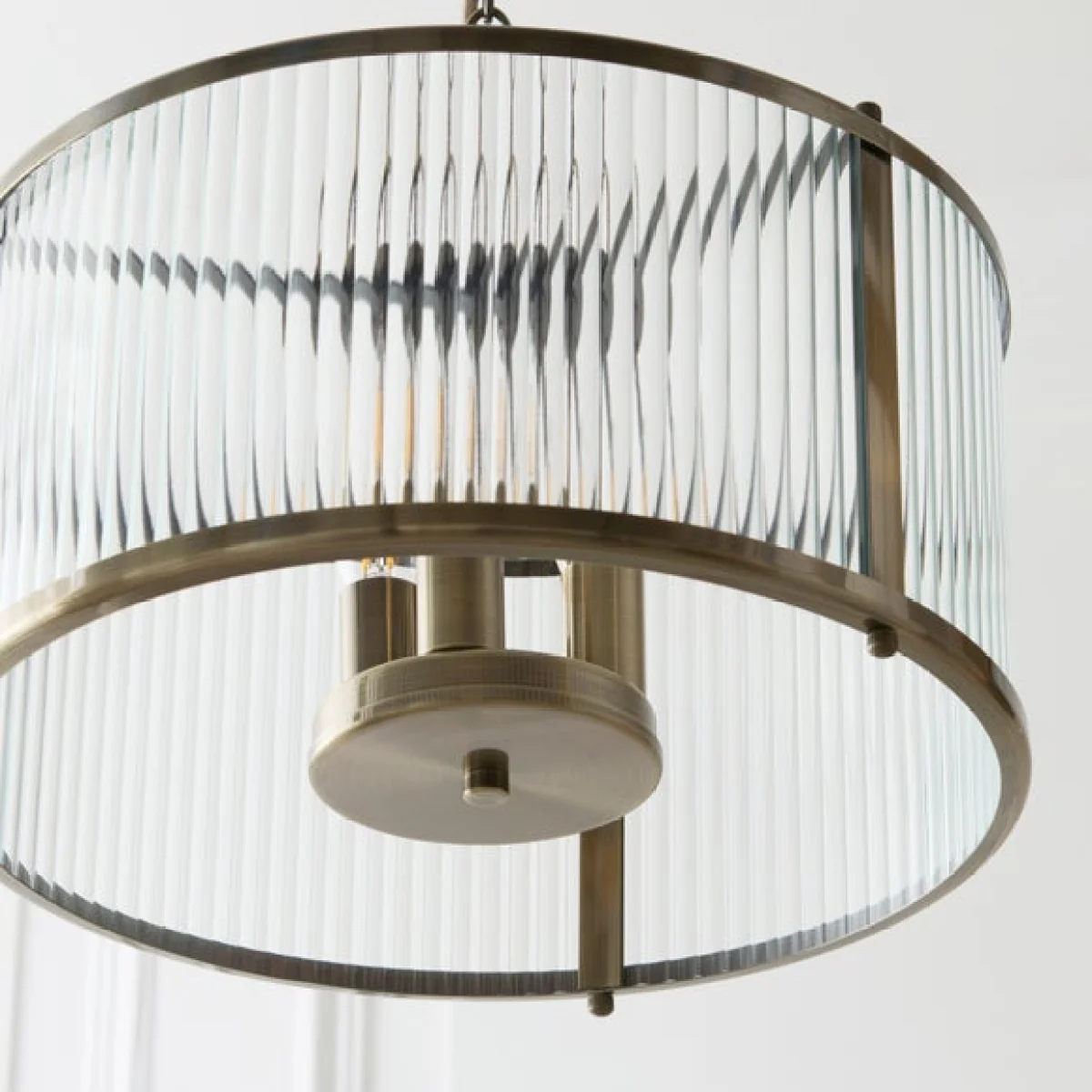 Alyn Ribbed 3 Light Adjustable Pendant Light – image 4