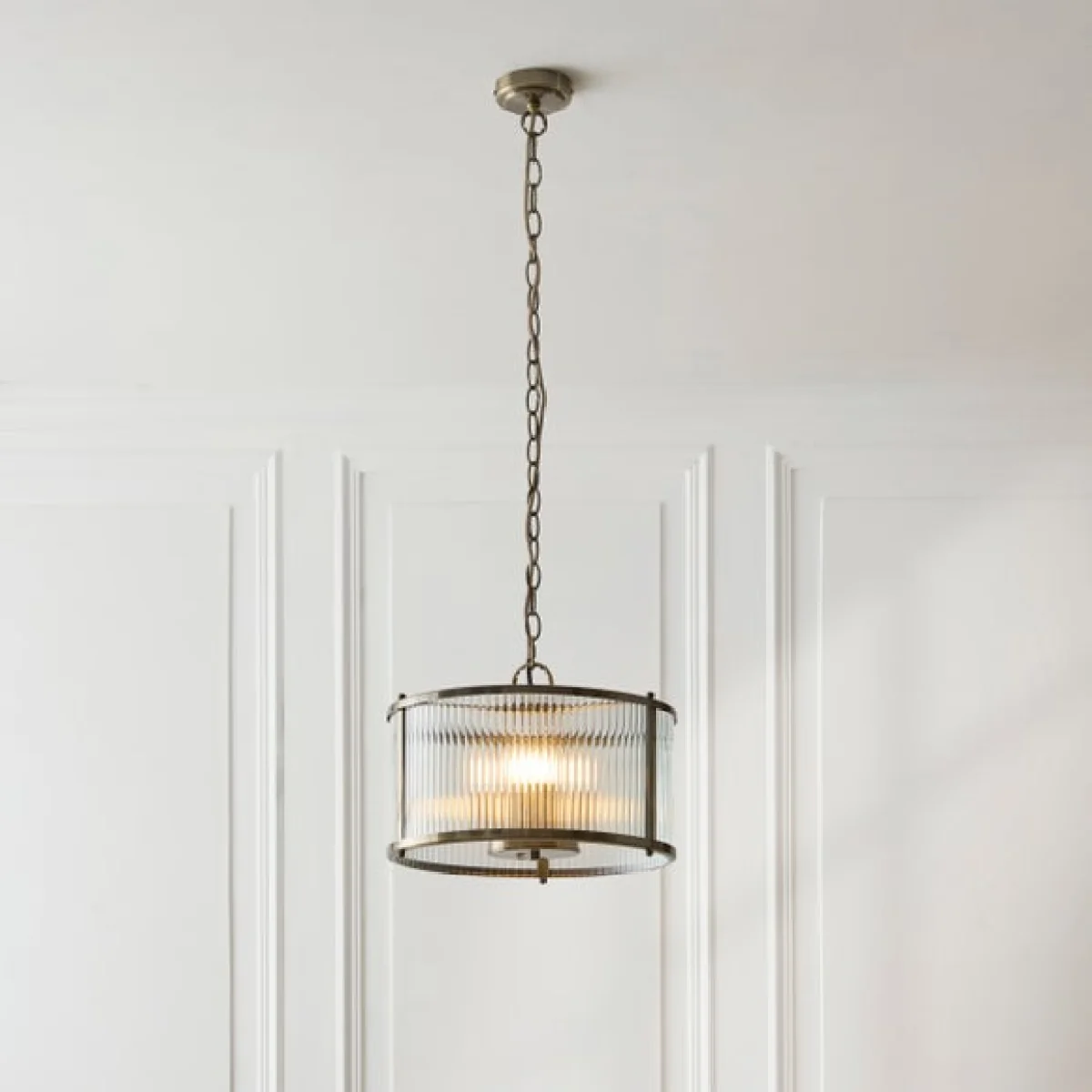 Alyn Ribbed 3 Light Adjustable Pendant Light – image 1