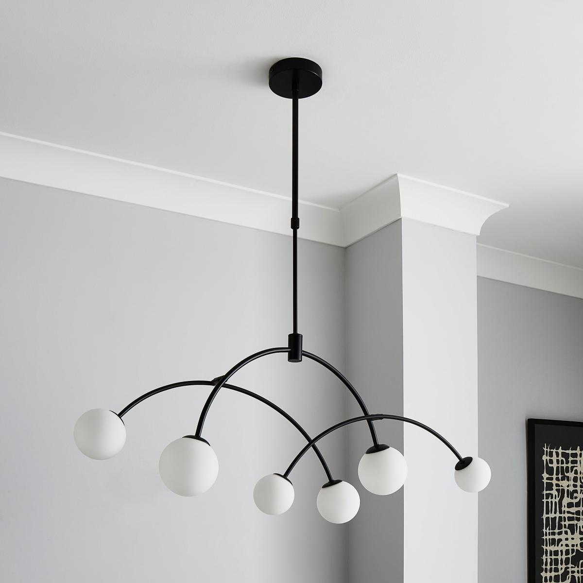 Gigi 6 Light Ceiling Fitting Black – image 2