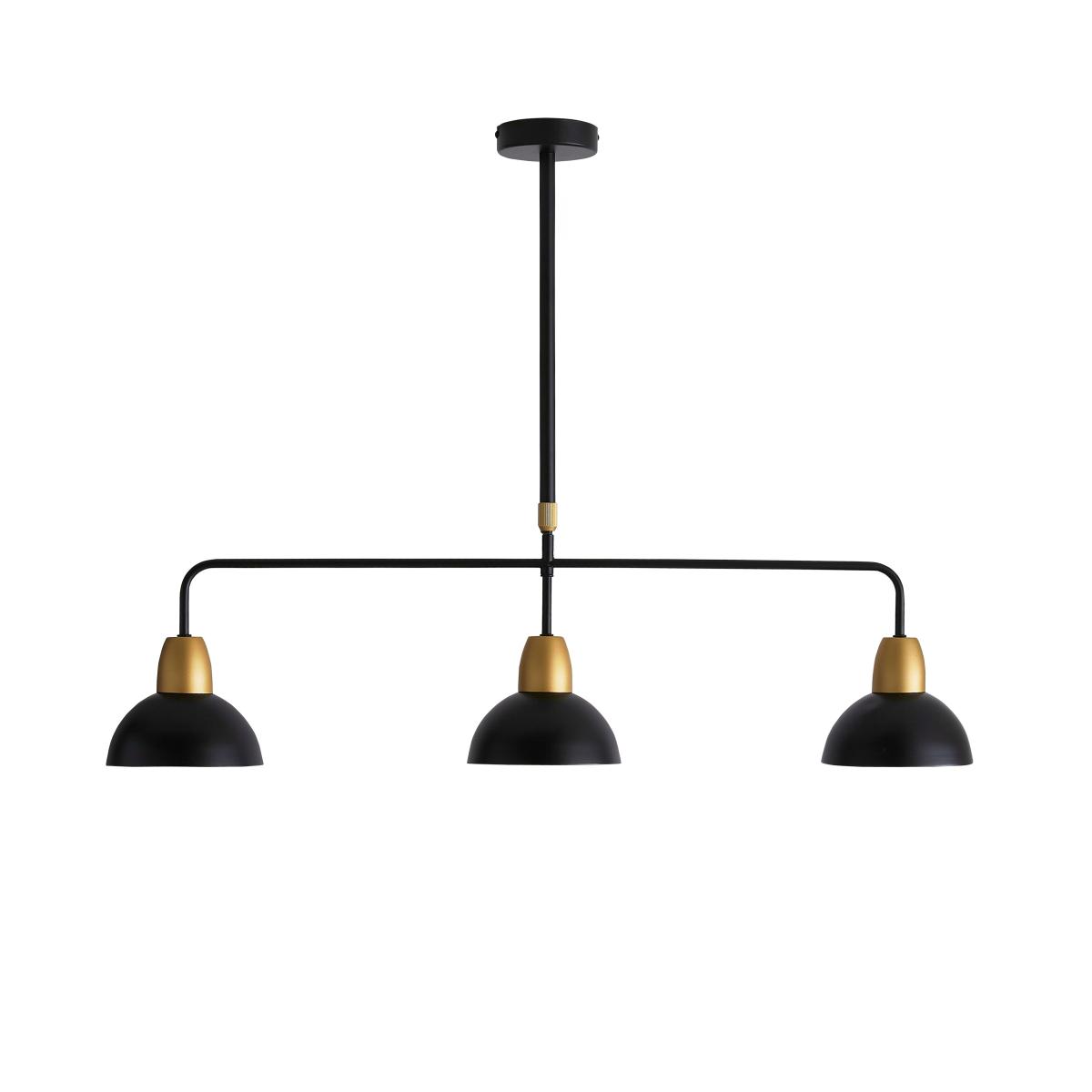 Haus 3 Light Diner Pendant Black – image 5