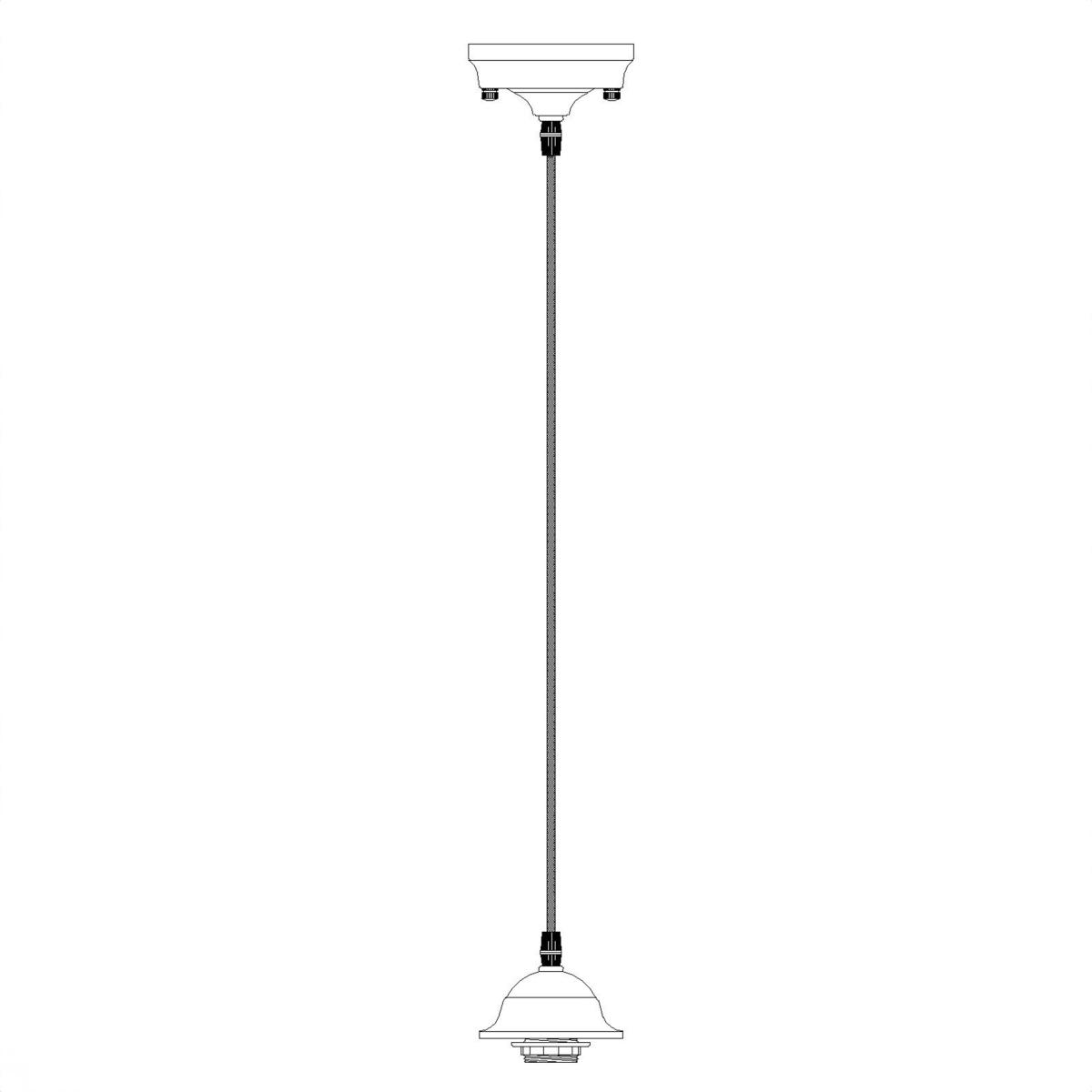 Retro Ceiling Light Black – image 4