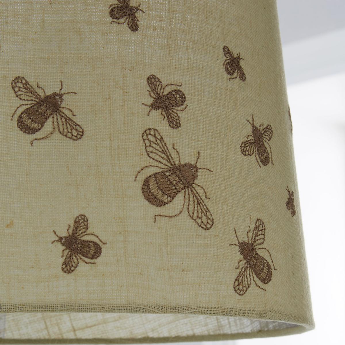 Bumble Embroidered 35cm Tapered Natural Shade Natural – image 3