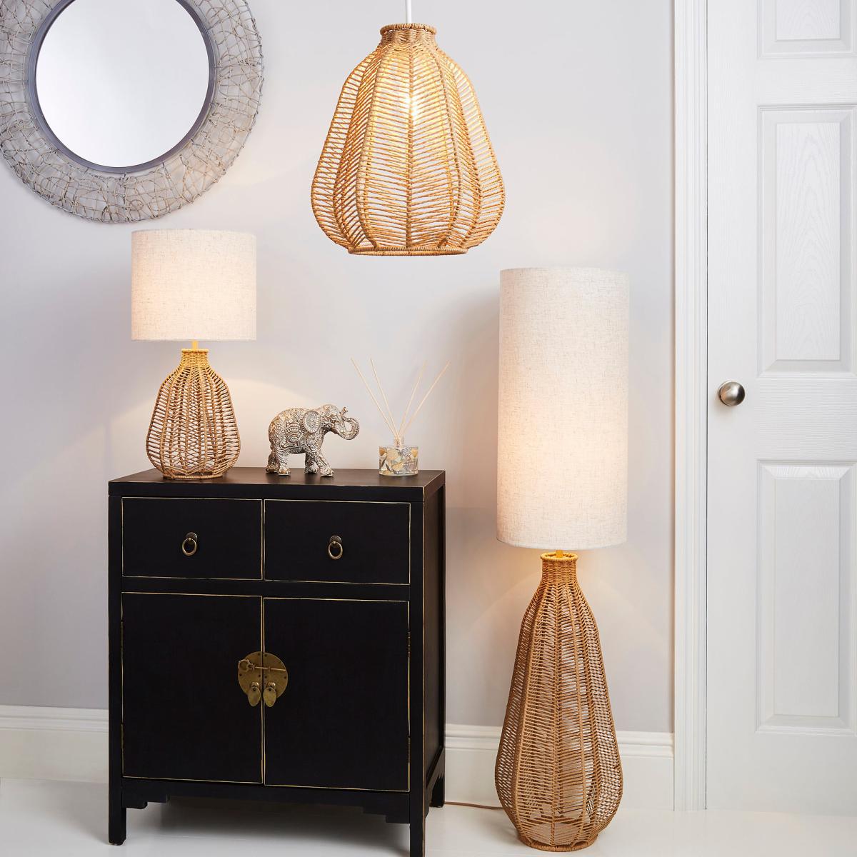 Kylo Woven String Pendant Shade Beige – image 5
