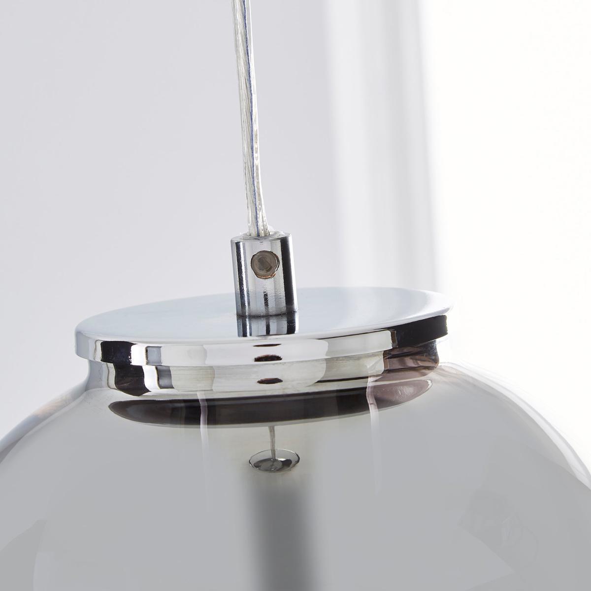 Seychelles Smoked Pendant Ceiling Fitting Grey – image 3