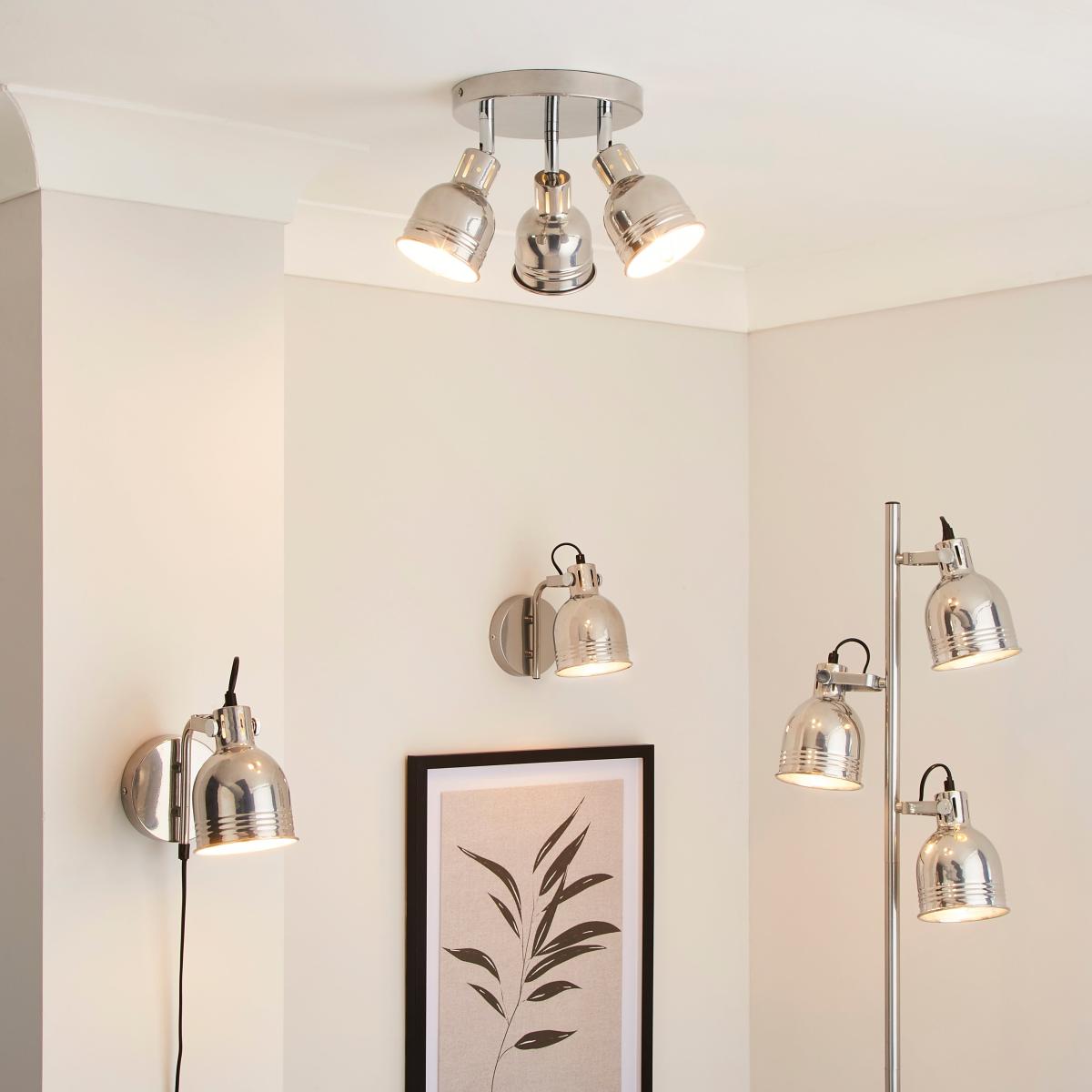 Issac Chrome Effect Wall Light Chrome – image 7