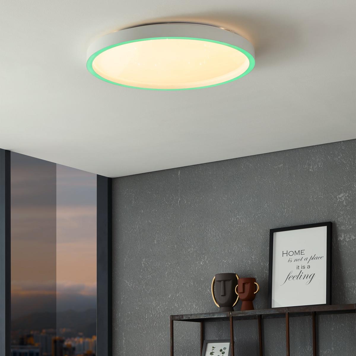 EGLO Montemorelos-Z Flush Ceiling Light White – image 2