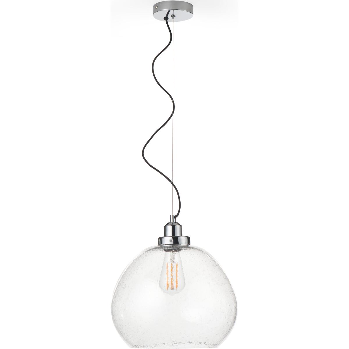 Beja Organic Shape Bubble Glass Pendant Clear – image 3