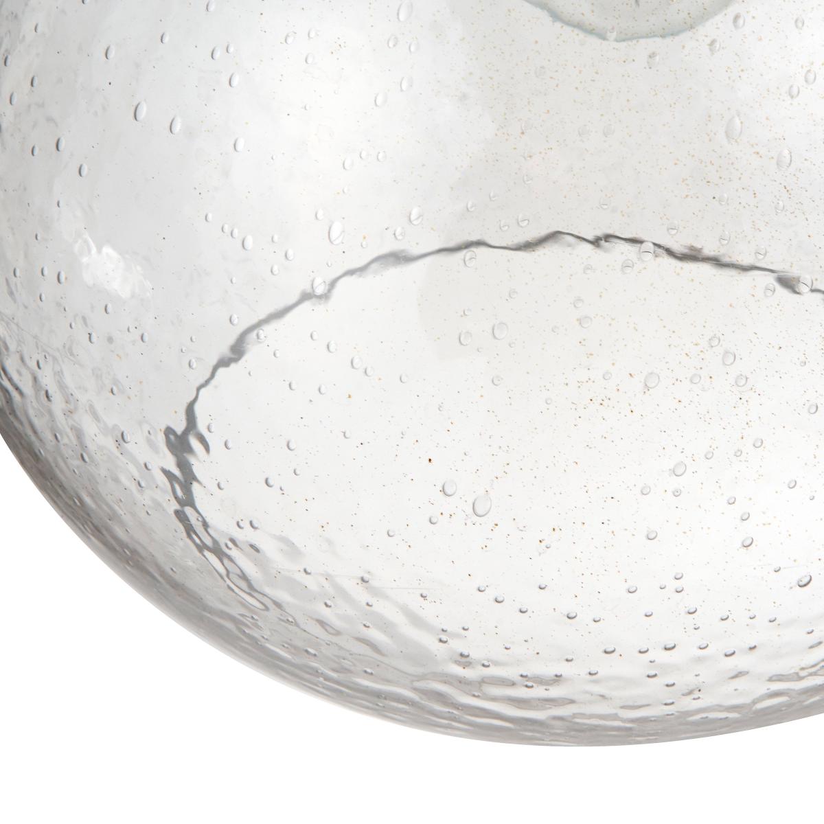 Beja Organic Shape Bubble Glass Pendant Clear – image 4