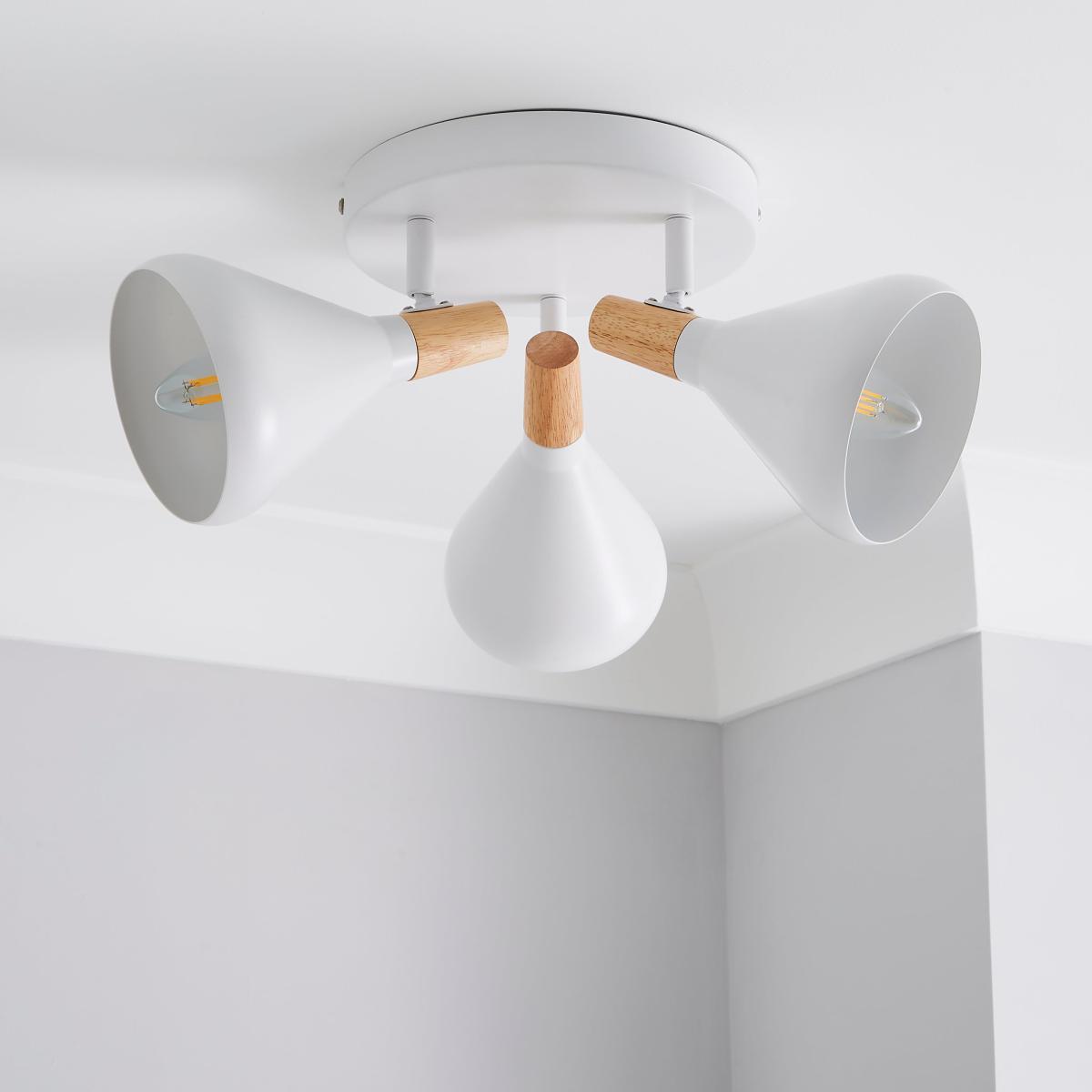 Wolston 3 Light Spotlight White – image 2