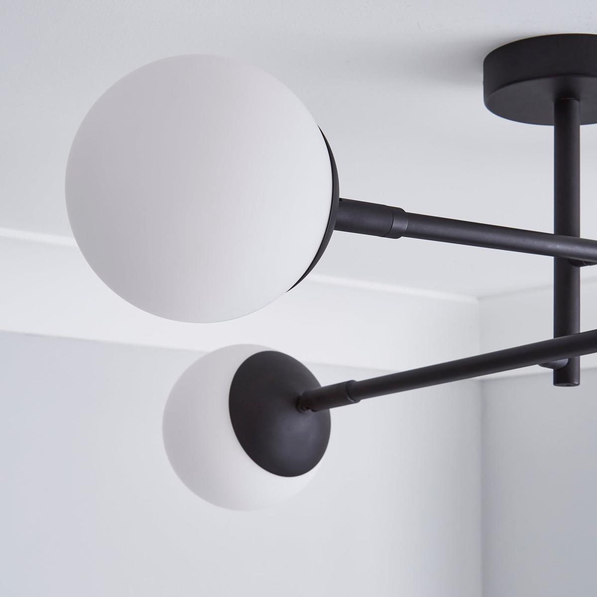 Tela Bathroom 4Lt Ceiling Fitting Black Black – image 3