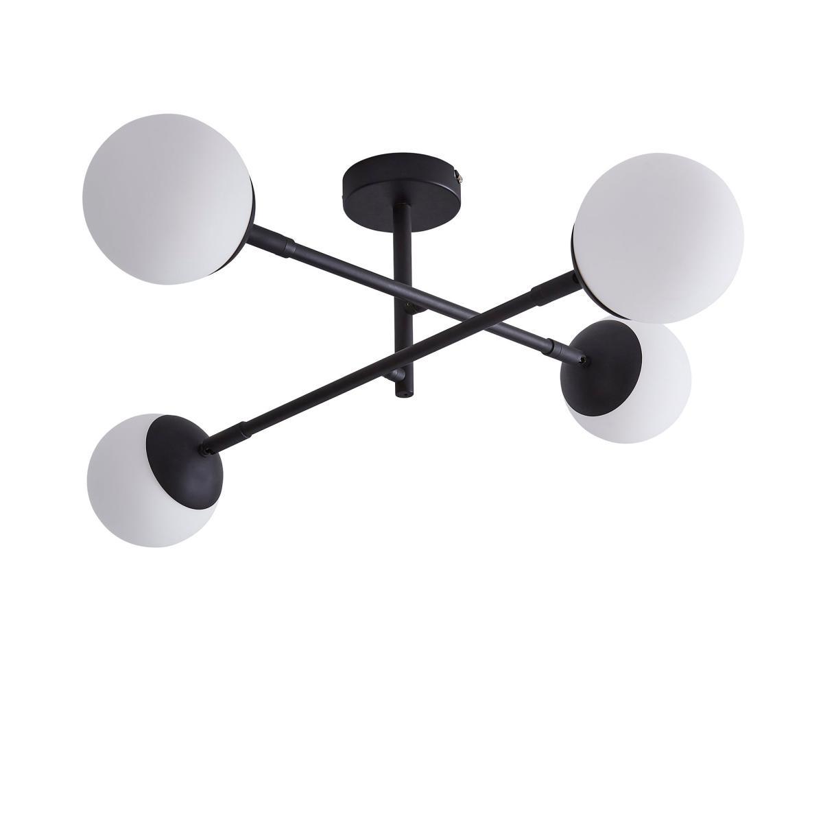 Tela Bathroom 4Lt Ceiling Fitting Black Black – image 5