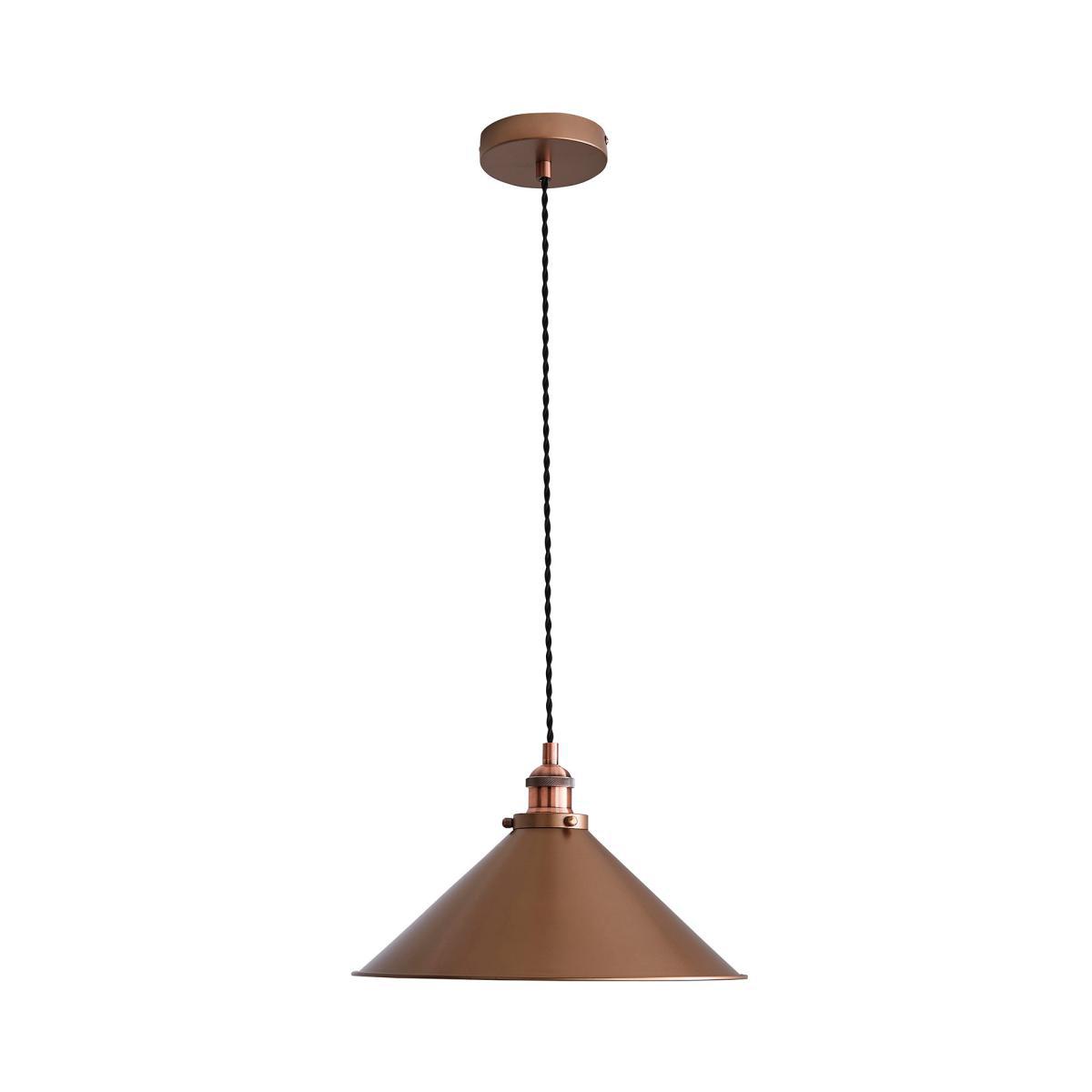 Logan 1 Light Ceiling Fitting Copper – image 5