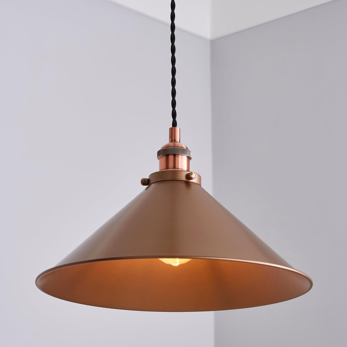 Logan 1 Light Ceiling Fitting Copper – image 1