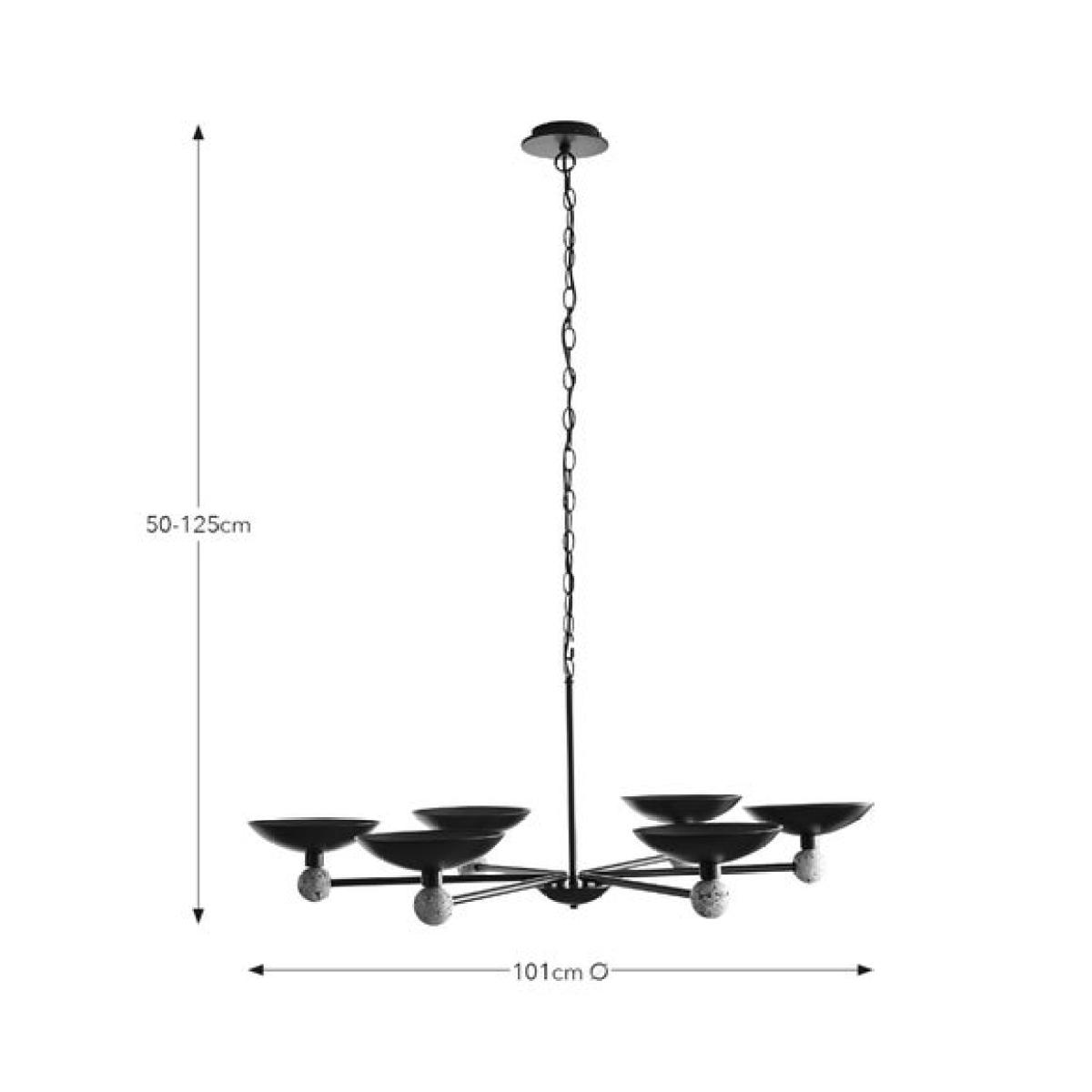 Hotel Marmont Modern 6 Light Pendant Light – image 6