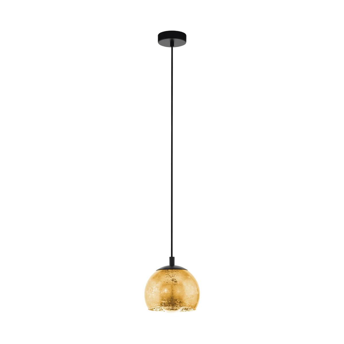 EGLO Albaraccin Glass Pendant Light Black – image 2