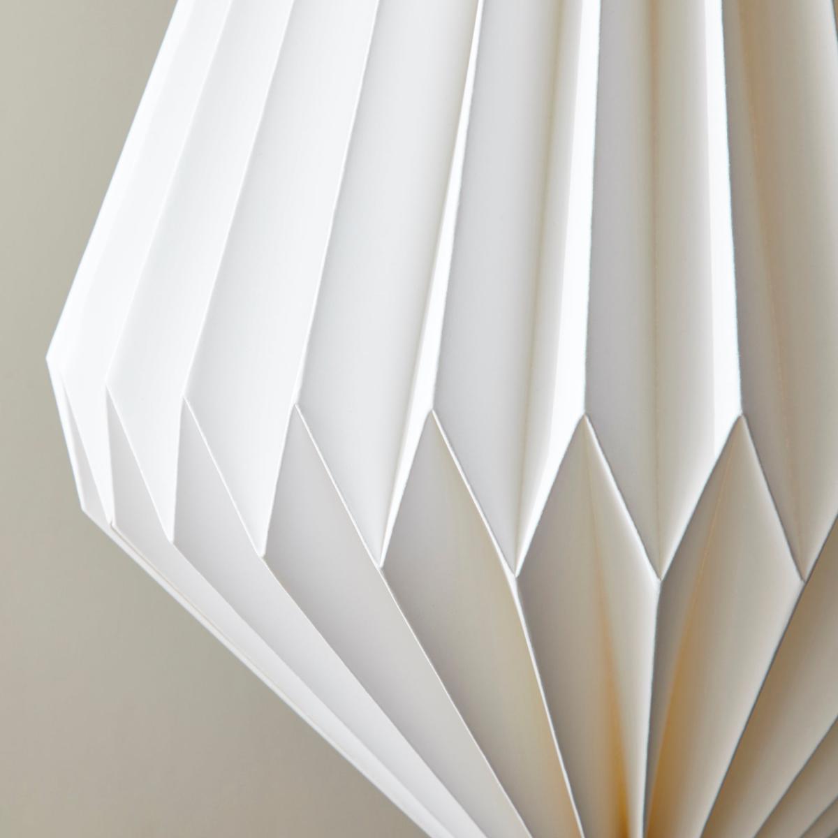 Origami Diamond Paper Easy Fit Pendant White – image 3