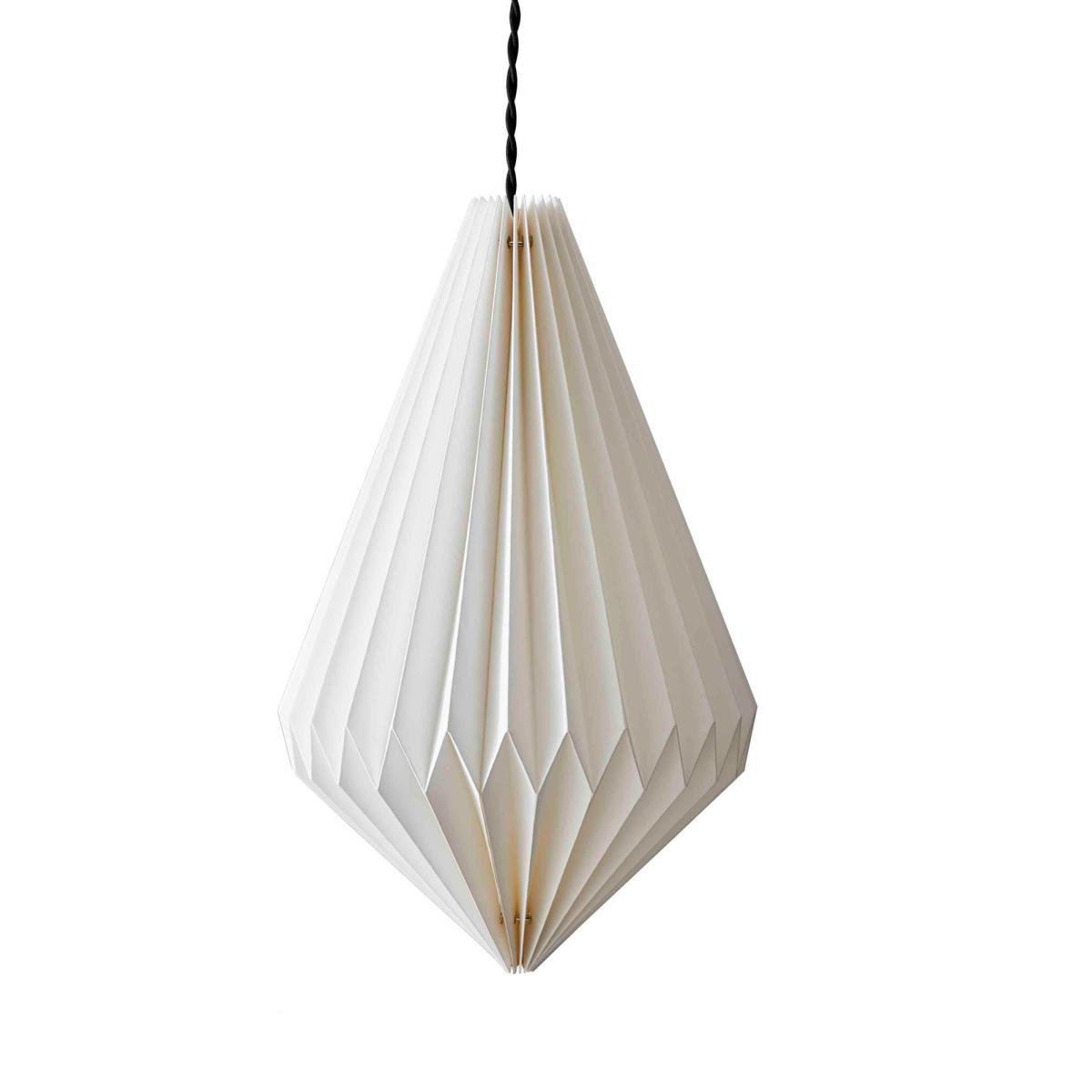Origami Diamond Paper Easy Fit Pendant White – image 4