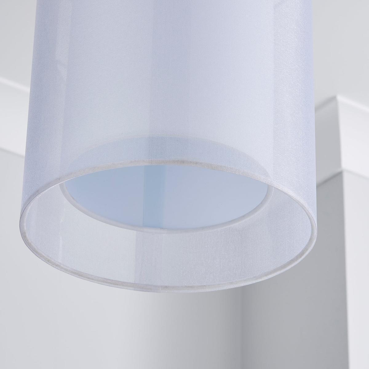 White Echo Organza Cylinder Shade White – image 3