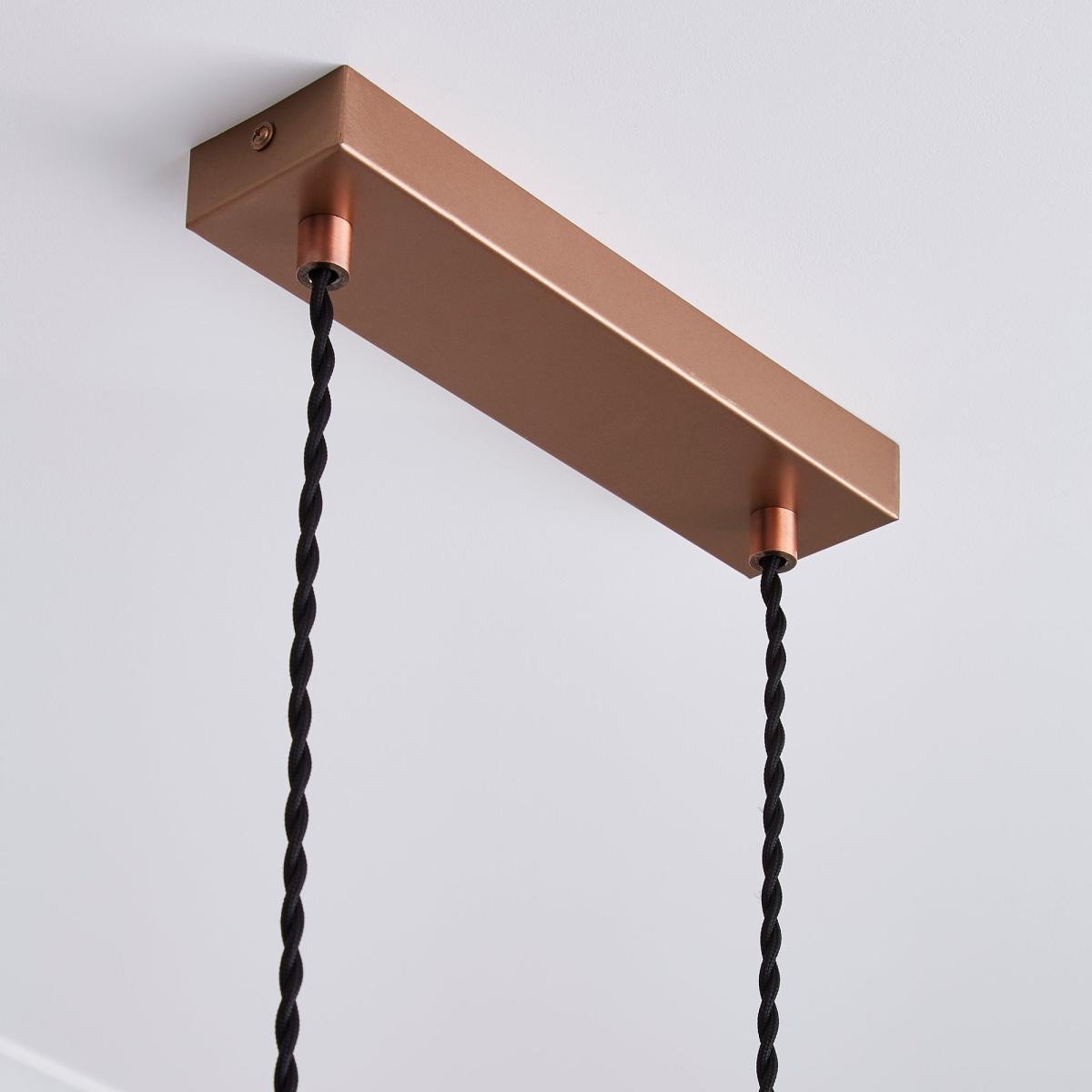 Logan 3 Light Diner Ceiling Fitting Mushroom – image 4