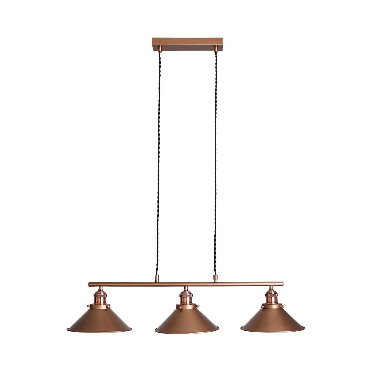 Logan 3 Light Diner Ceiling Fitting Mushroom – image 5