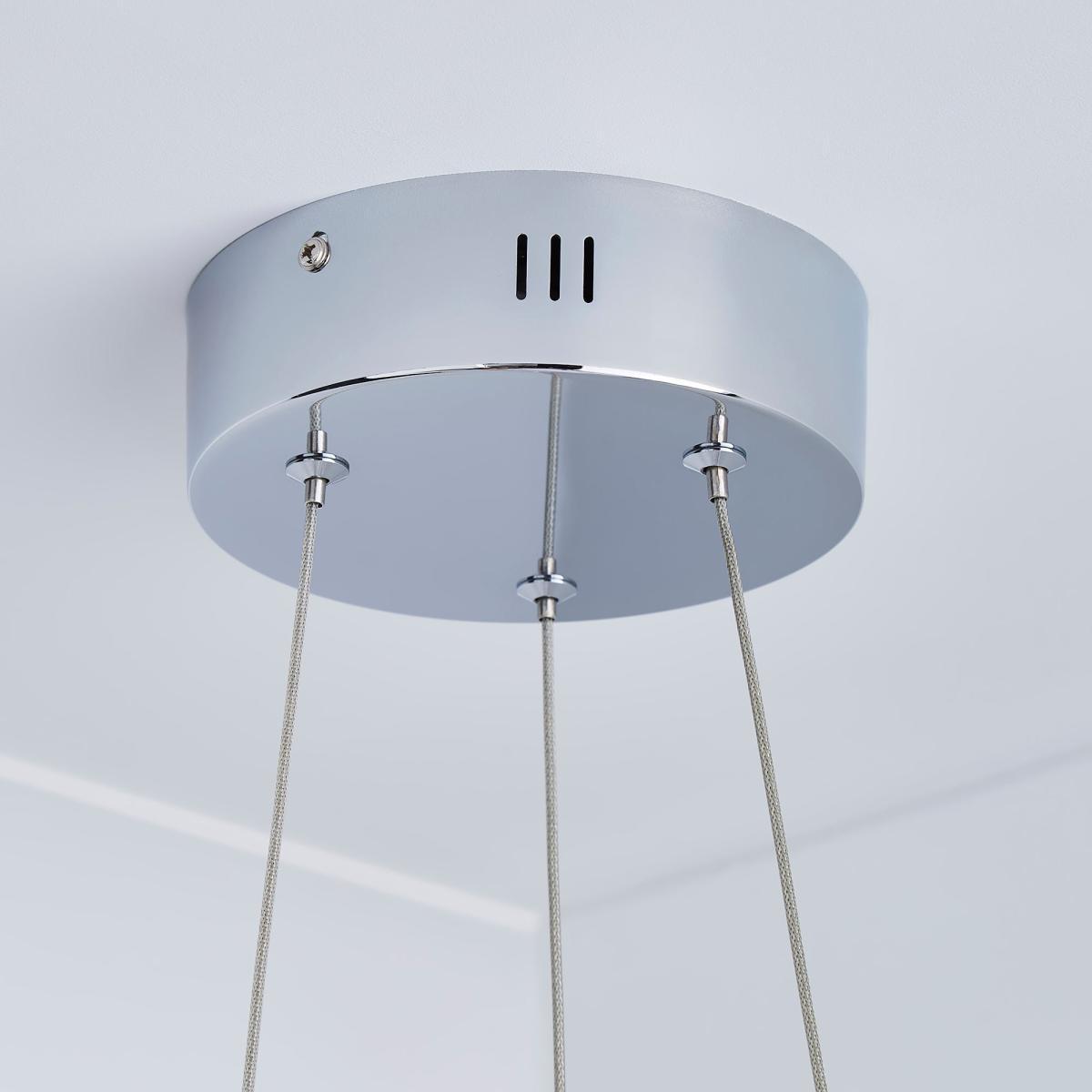 Harper Integrated LED Swirl White Ceiling Fitting White – image 4