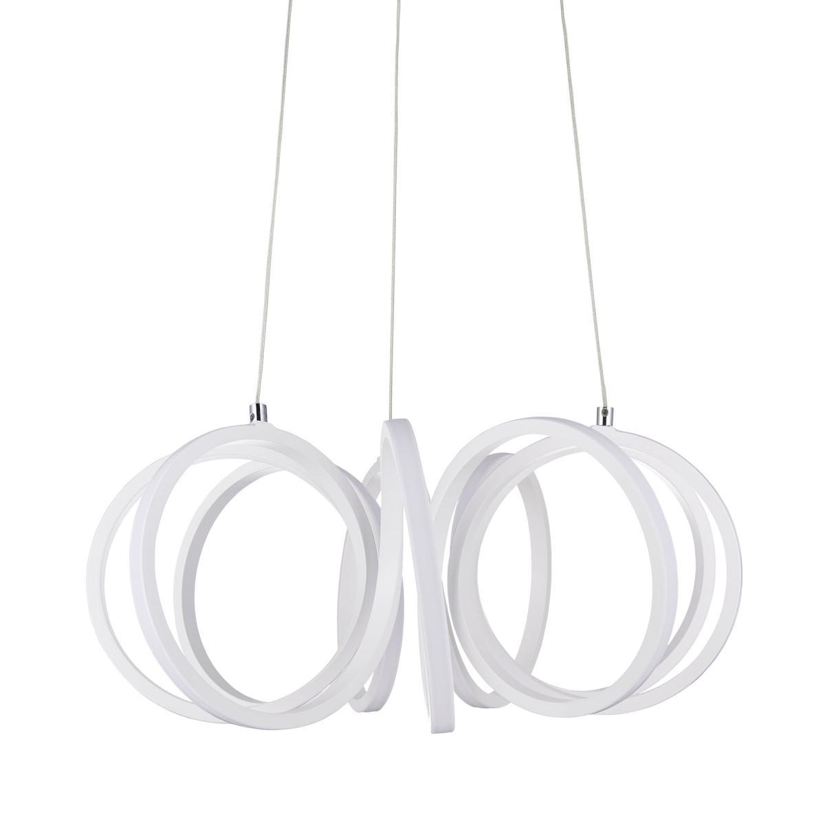 Harper Integrated LED Swirl White Ceiling Fitting White – image 6