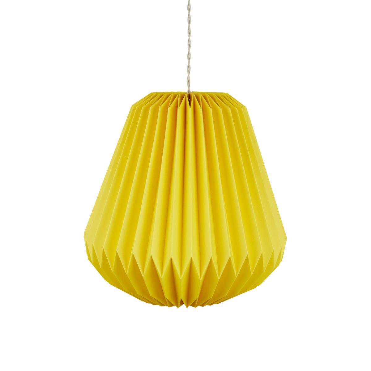 Origami Decagon Easy Fit Pendant Yellow – image 4