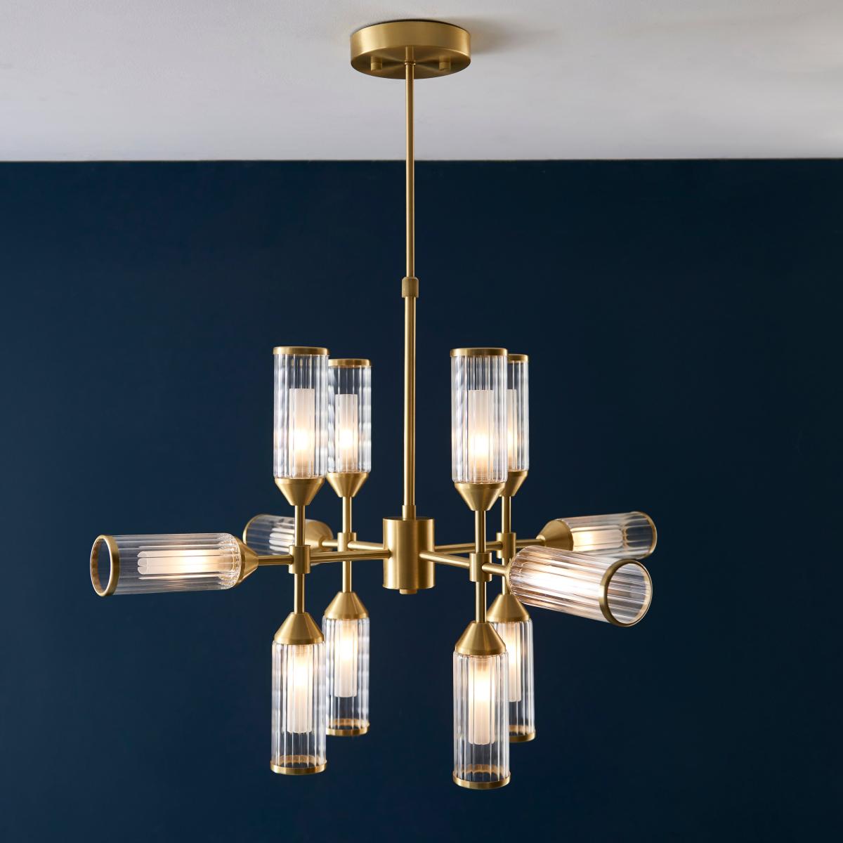 Vogue Bailey Art Deco 12 Light Adjustable Ceiling Light – image 2