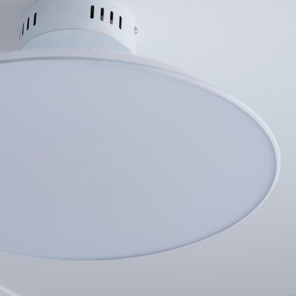 Usk White Semi-Flush Ceiling Fitting White – image 3