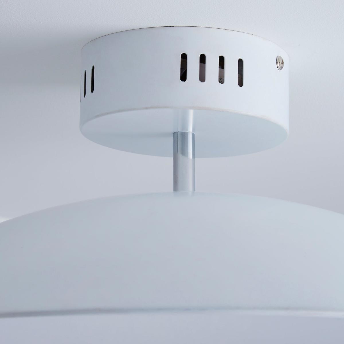 Usk White Semi-Flush Ceiling Fitting White – image 4
